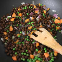 Quinoa soup and black chickpeas step 2