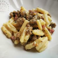 Gnocchetti sardi con ragù bianco di salsiccia