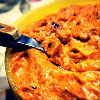 Ajvar sauce: a cream of peppers and aubergines typical of the Balkans step 1