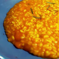 Pumpkin and rosemary risotto step 2