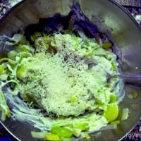 Quiche leeks and vegan ricotta step 3