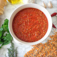 Tagliatelle with lentil ragout step 2