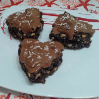 Cookie Heart With Mousse Without Chocolate Cream ... !!!