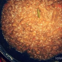 Lentil balls and baked potatoes step 1