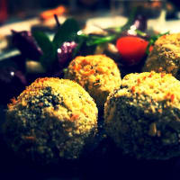 Arancine di riso agli spinaci cotte al forno step 4