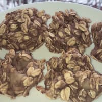 Cookies with oat flakes and banana