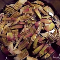 Millet pie and lemon-flavored artichokes step 1