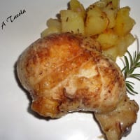 Stuffed whole chicken thighs