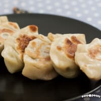 Grilled Chinese ravioli!