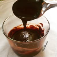 Crema de chocolate y crema de cacao paso 4