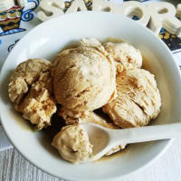 Coffee ice-cream (without eggs and without ice-cream maker)