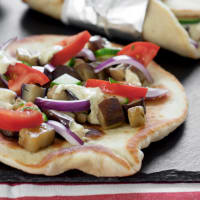 Pita with aubergines and vegetables! step 4