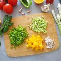 Gazpacho con naranjas paso 2