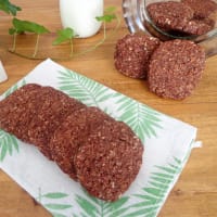 Galletas de avena con cacao, sin huevos y mantequilla paso 2