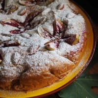 Pastel de miel y higo suave