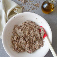 Crackers of seeds and buckwheat flour, gluten-free step 2