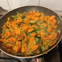 Tortilla al horno con calabacín y batatas paso 3