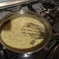 Stracciatella in broth step 3