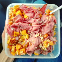 Rice, barley and spelled with pumpkin and roast beef Rice, barley and spelled with pumpkin and roast beef