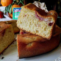 Pastel de Bundt con ensalada de frutas parte 1. paso 1