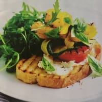 Grilled vegetables and ricotta