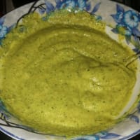 Cold light puree of potatoes and zucchini base