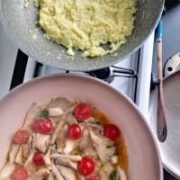 Tagliatelle With Curcuma In Cauliflower And Mushroom Cream step 5