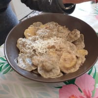 Porcini creamy sauce step 5