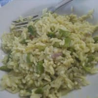 Rice with asparagus