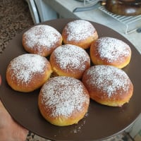 Rosquillas frescas con crema de fresa! paso 9