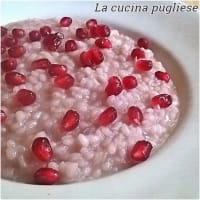 Risotto with pomegranate