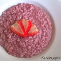 Rice with strawberries