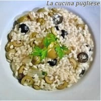 Risotto with olives