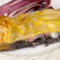 Sabroso pastel de radicchio y provola