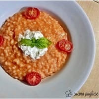 Risotto al pomodoro e burrata