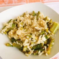 Risotto de esparragos rapidos