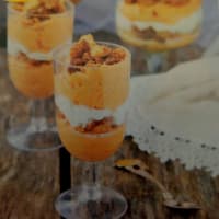 Sorbete de calabaza de verano y yogurt