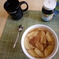 Sopa de manzana manzana cocida ligera