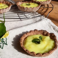 Buckwheat tartlet with lemon cream