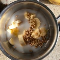 Banana porridge step 1