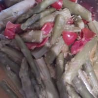 Stir-fried asparagus with lemon scent