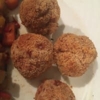 Fried fake meatball