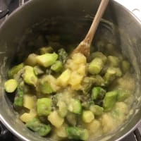 Potatoes risotto with asparagus step 8