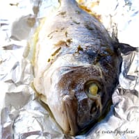 Baked sea bream