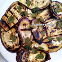 Grilled aubergines