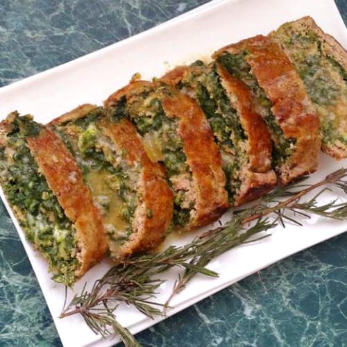 Stuffed Roasted meat and spinach