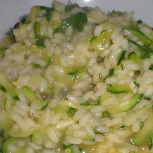 Risotto with zucchini