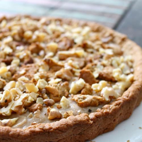 Crostata vegana al farro con marmellata crudista