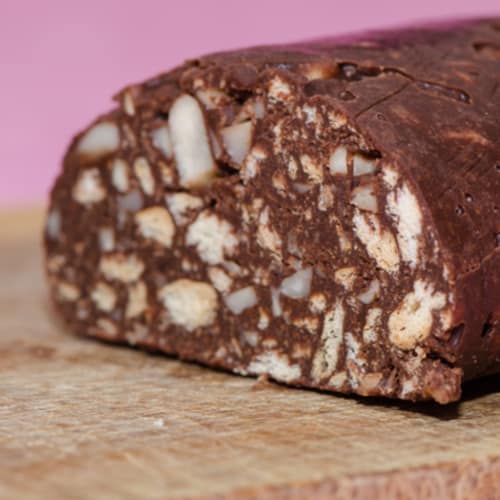 Salami del chocolate dulce