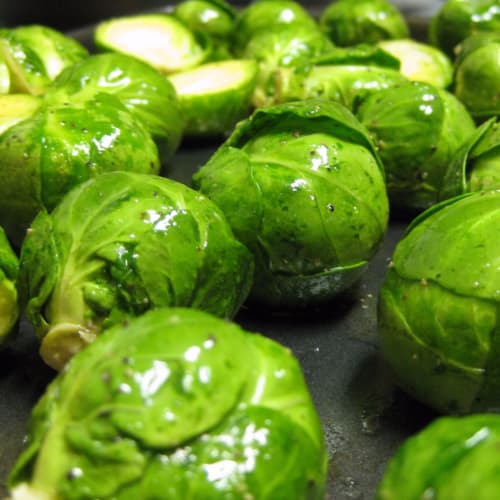 Salad of Brussels sprouts